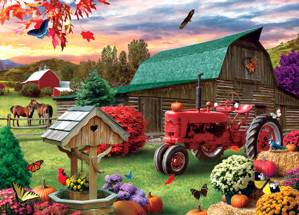 Puzzle Masterpieces: 1000 Piece Farm & Country - Harvest Ranch