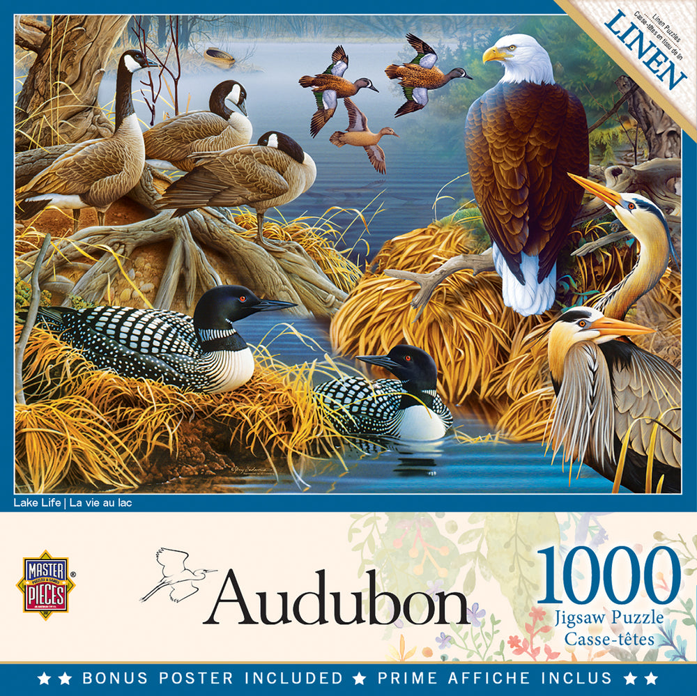 Puzzle Masterpieces: 1000 Piece Audubon - Lake Life