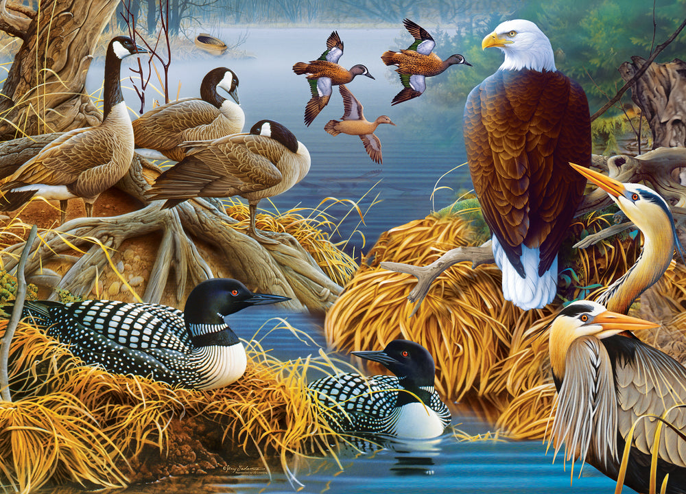 Puzzle Masterpieces: 1000 Piece Audubon - Lake Life