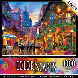 Puzzle Masterpieces: 1000 Piece Colorscapes - New Orleans Style