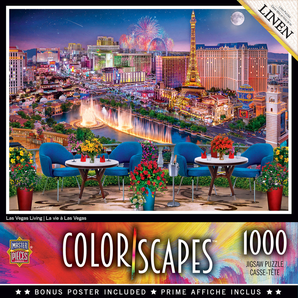 Puzzle Masterpieces: 1000 Piece Colorscapes - Las Vegas Living