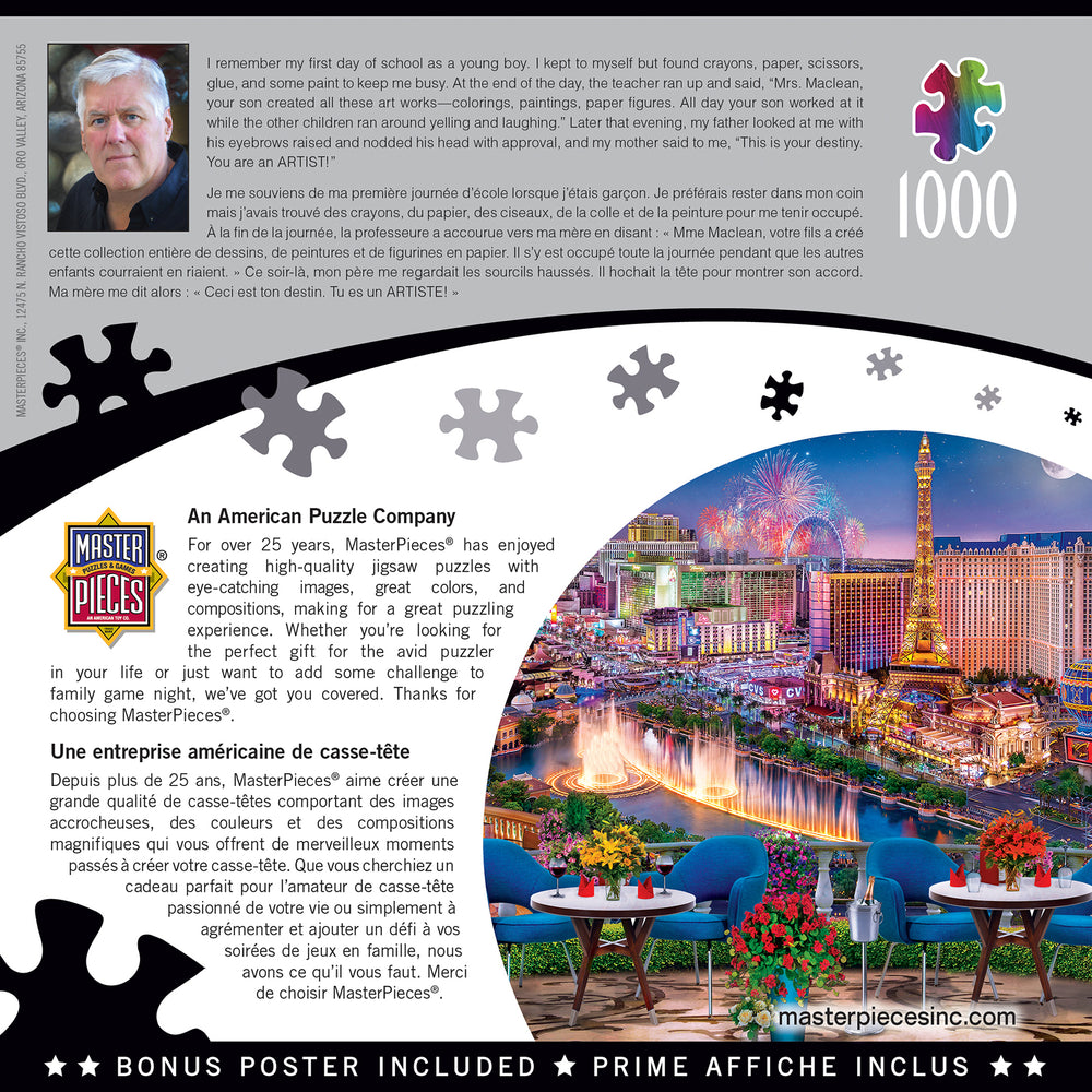 Puzzle Masterpieces: 1000 Piece Colorscapes - Las Vegas Living