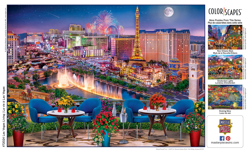 Puzzle Masterpieces: 1000 Piece Colorscapes - Las Vegas Living