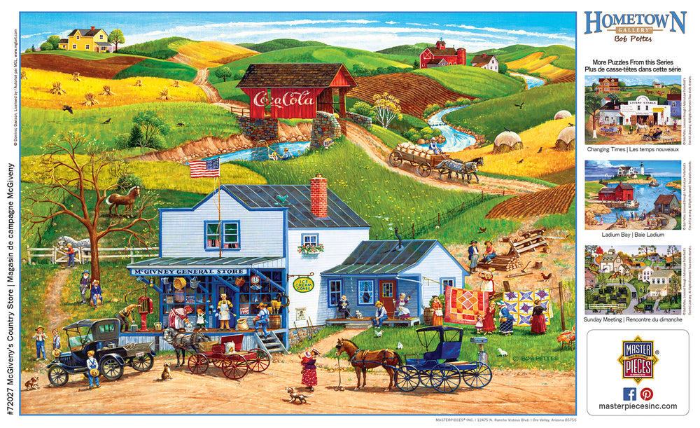 Puzzle Masterpieces: 1000 Piece Hometown Gallery - McGiveny's Country Store
