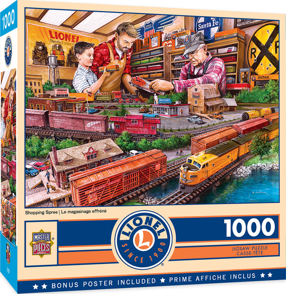 Puzzle Masterpieces: 1000 Piece Lionel - Shopping Spree