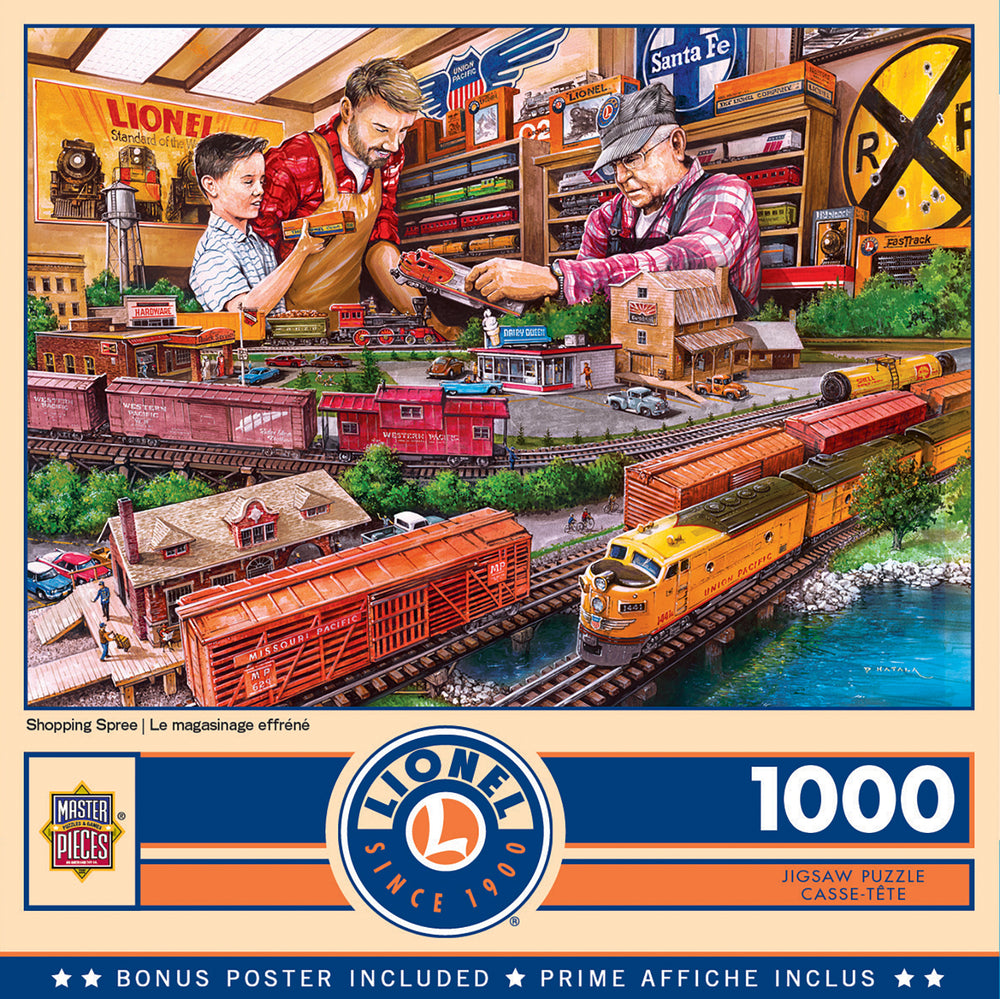 Puzzle Masterpieces: 1000 Piece Lionel - Shopping Spree