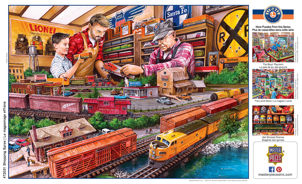 Puzzle Masterpieces: 1000 Piece Lionel - Shopping Spree
