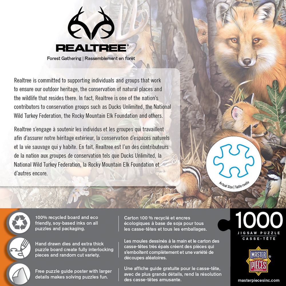 Puzzle Masterpieces: 1000 Piece RealTree - Forest Gathering