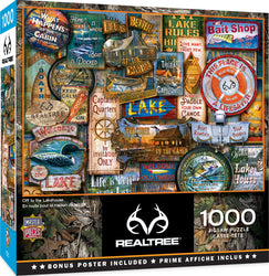 Puzzle Masterpieces: 1000 Piece RealTree - Off to the Lakehouse