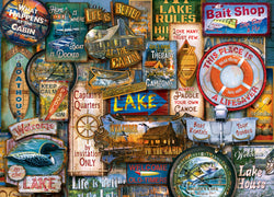 Puzzle Masterpieces: 1000 Piece RealTree - Off to the Lakehouse