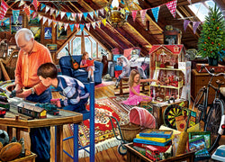 Puzzle Masterpieces: 1000 Piece Childhood Dreams - Playtime in the Attic