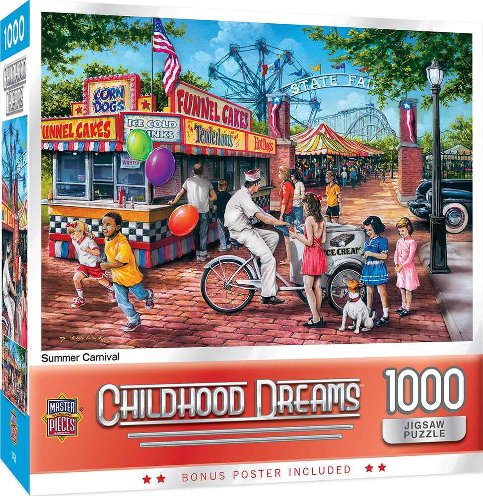 Puzzle Masterpieces: 1000 Piece Childhood Dreams - Summer Carnival
