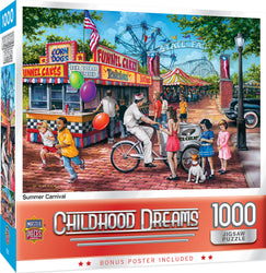 Puzzle Masterpieces: 1000 Piece Childhood Dreams - Summer Carnival