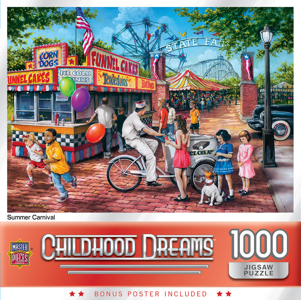 Puzzle Masterpieces: 1000 Piece Childhood Dreams - Summer Carnival