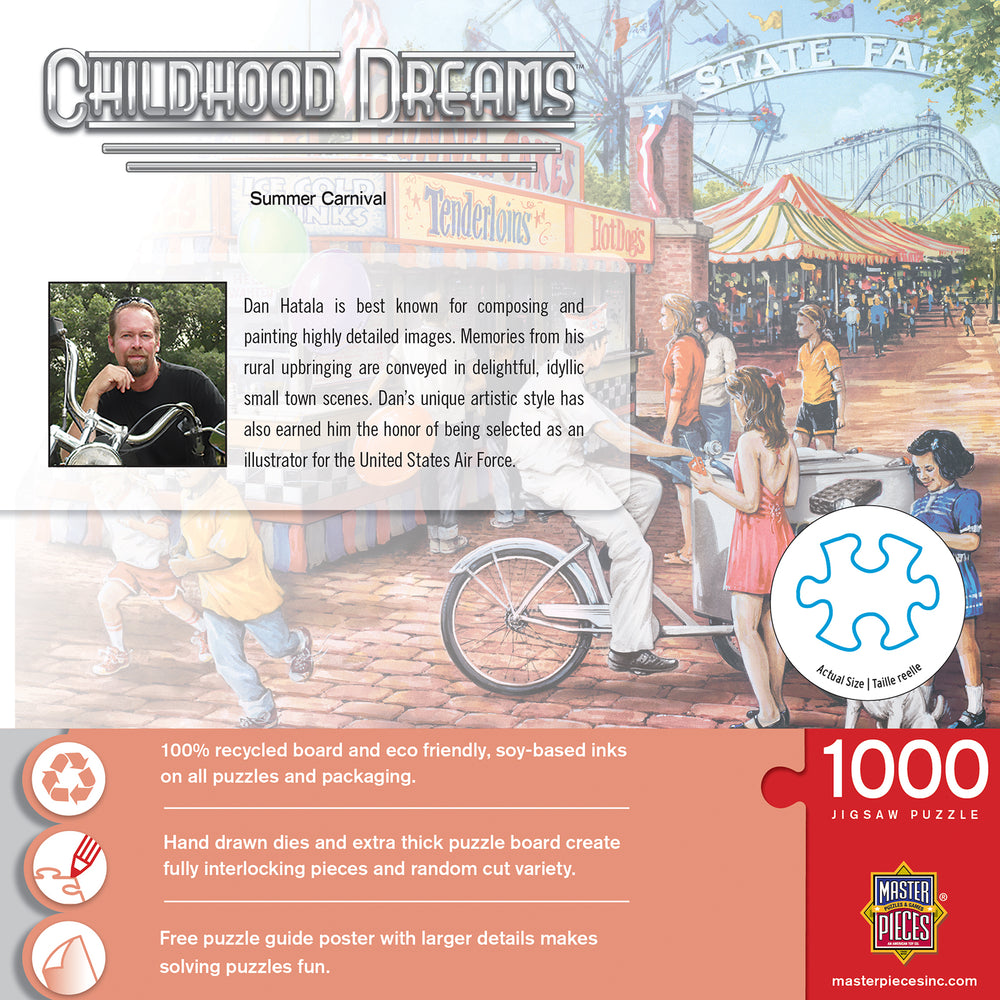 Puzzle Masterpieces: 1000 Piece Childhood Dreams - Summer Carnival