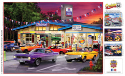 Puzzle Masterpieces: 1000 Piece Cruisin‘ Rt66 - Route 66 Pitstop