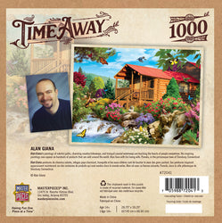 Puzzle Masterpieces: 1000 Piece Time Away - Cascading Cabin