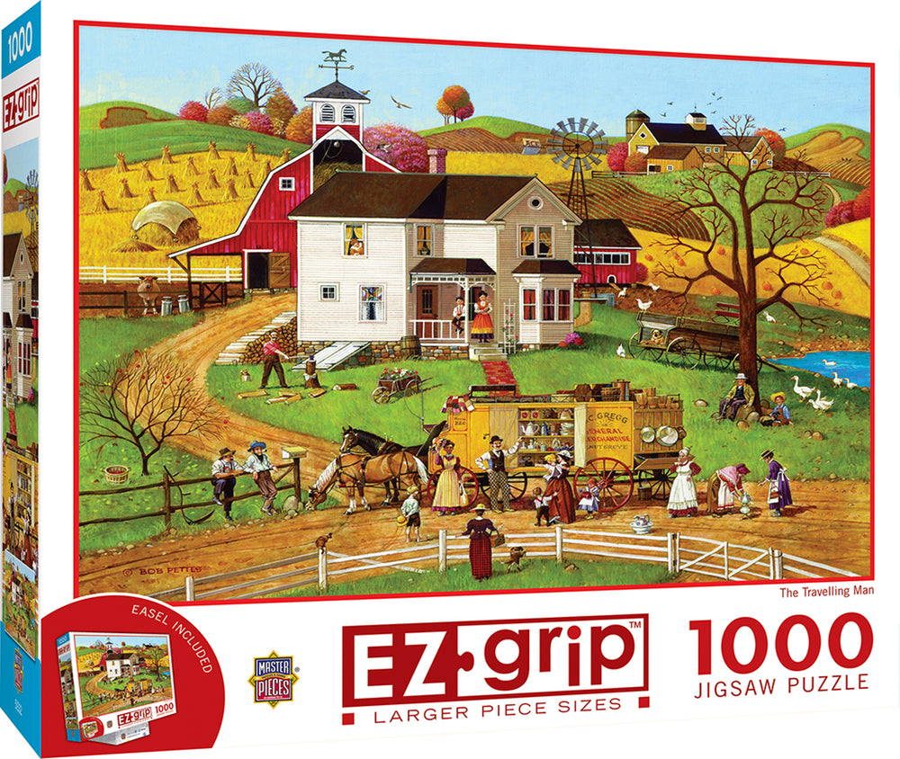 Puzzle Masterpieces: 1000 Piece EZGrip The Travelling Man