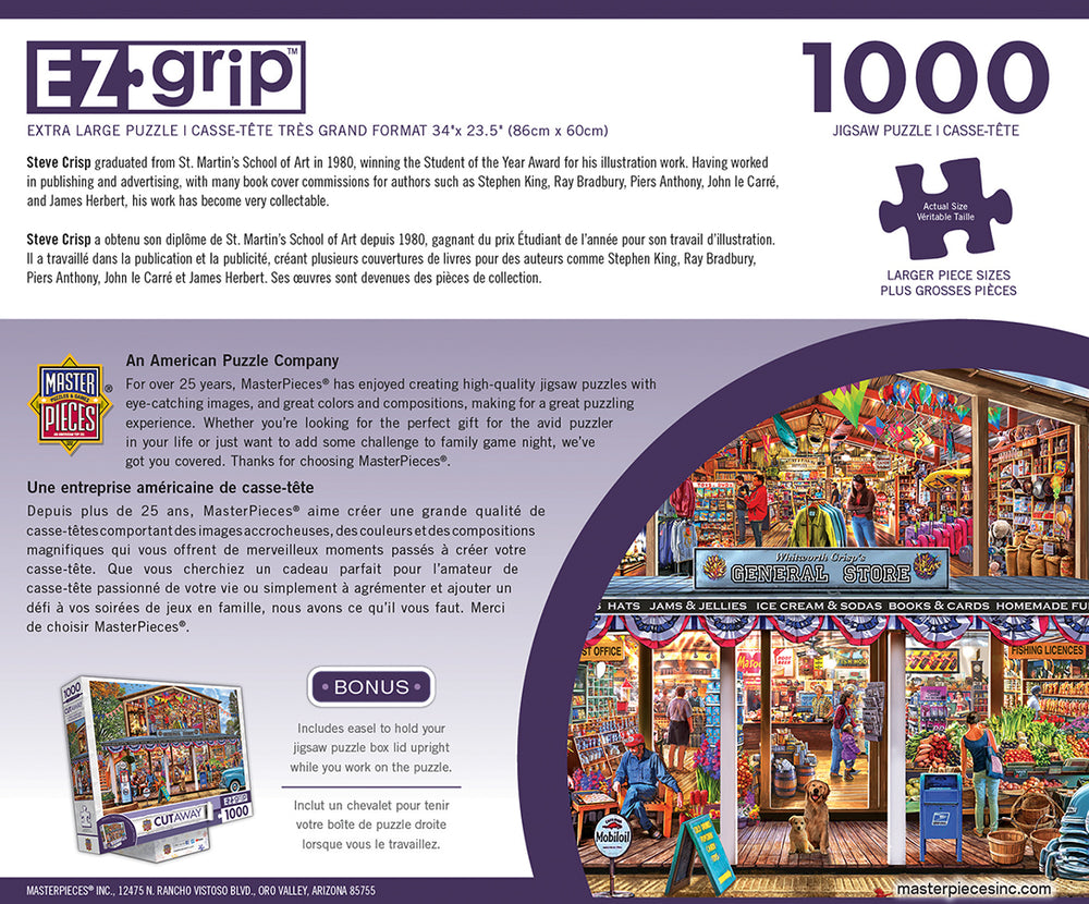 Puzzle Masterpieces: 1000 Piece EZGrip Cut-Aways - Hometown Market