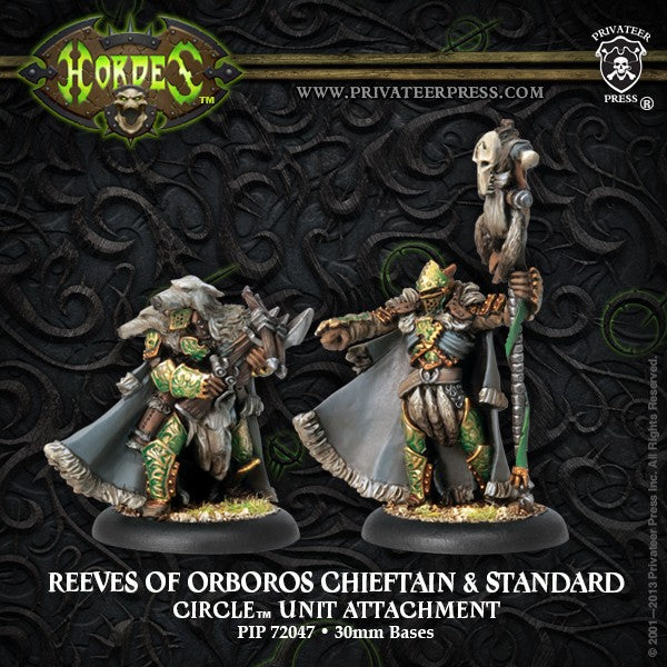 Hordes: Circle Orboros Attachment - Reeve of Orboros Chieftain & Standard (2)*