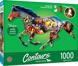 Puzzle Masterpieces: 1000 Piece Shaped Countours - Wild Horse