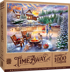 Puzzle Masterpieces: 1000 Piece Time Away - An Evening Skate