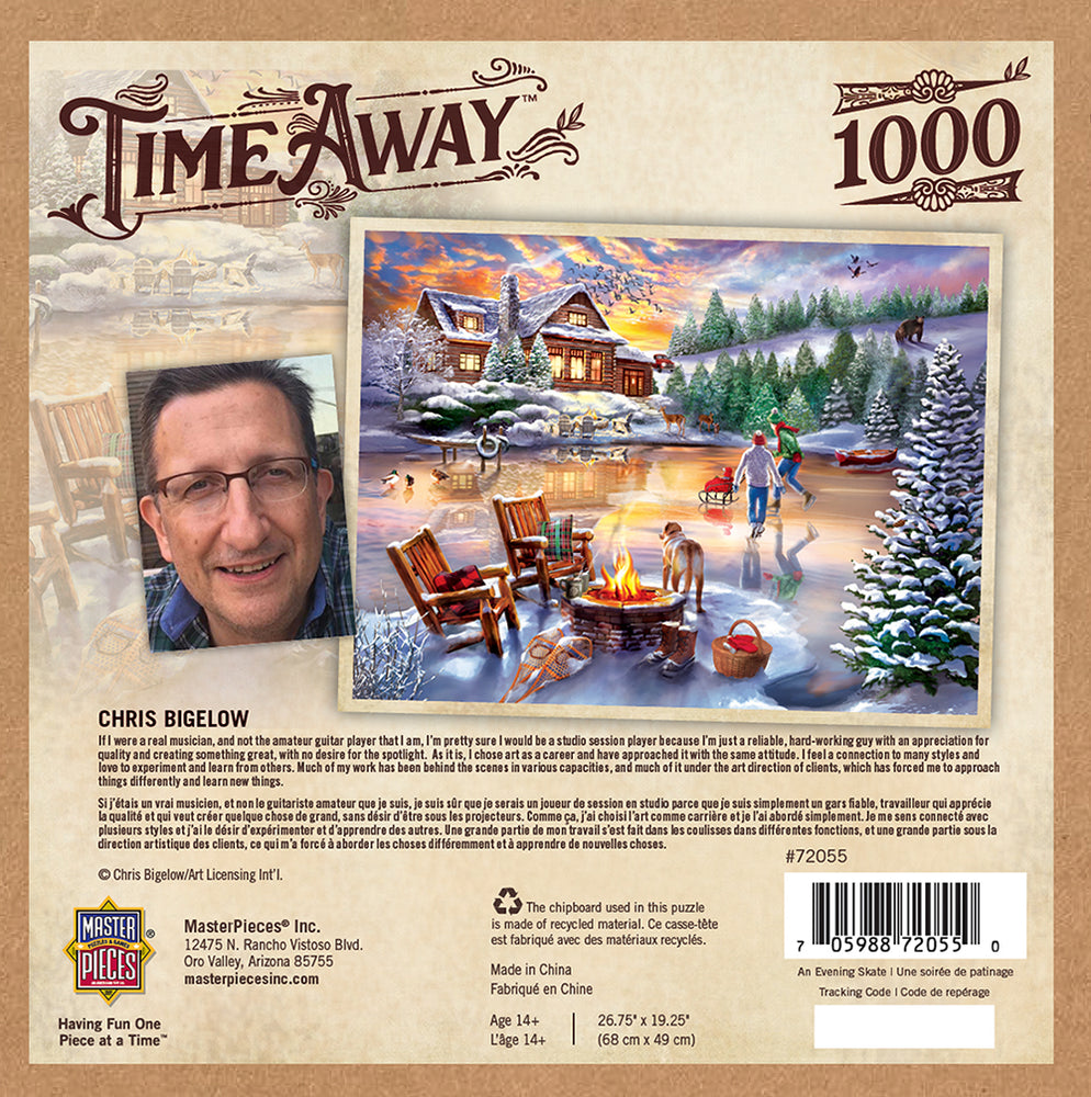 Puzzle Masterpieces: 1000 Piece Time Away - An Evening Skate
