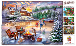 Puzzle Masterpieces: 1000 Piece Time Away - An Evening Skate