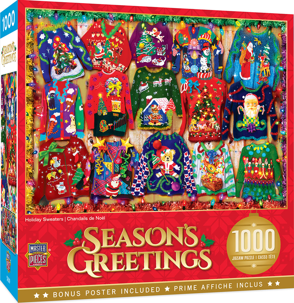 Puzzle Masterpieces: 1000 Piece Holiday - Holiday Sweaters