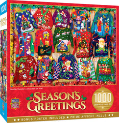 Puzzle Masterpieces: 1000 Piece Holiday - Holiday Sweaters