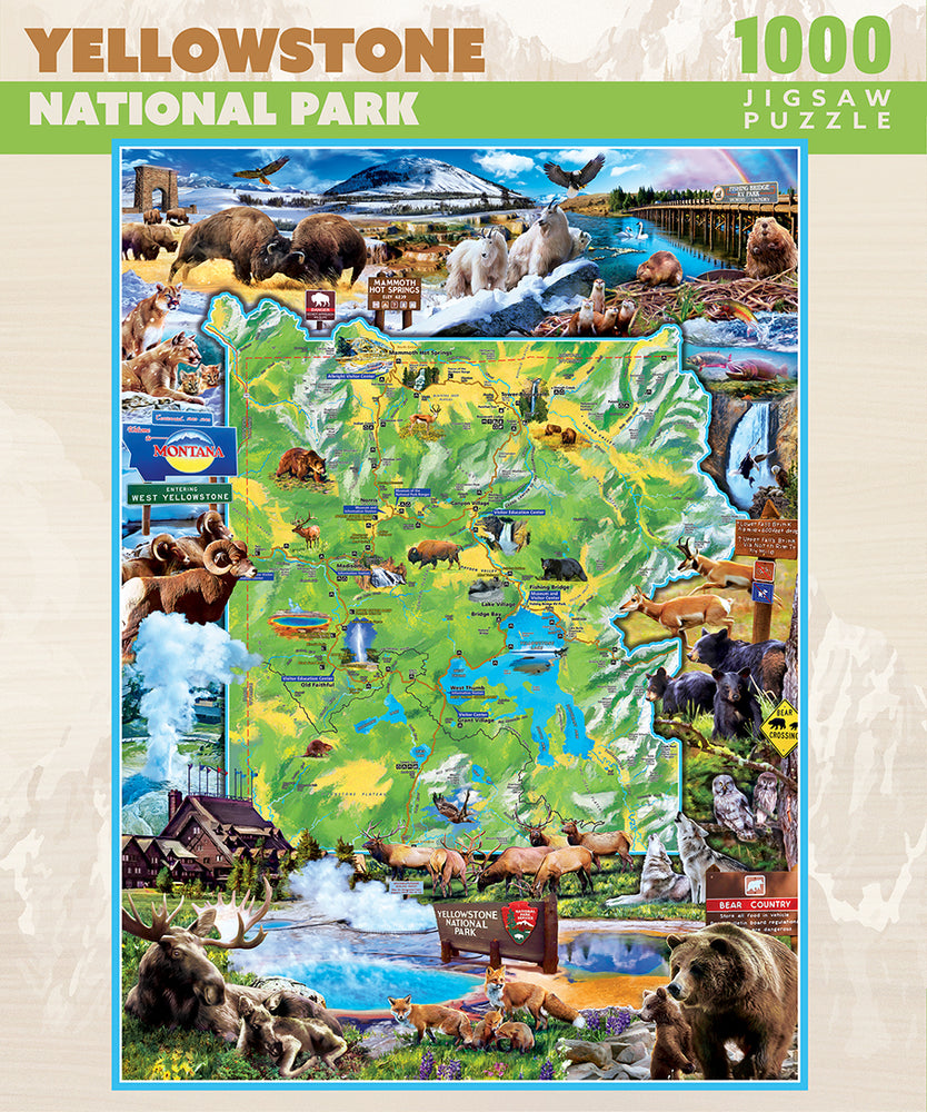 Puzzle Masterpieces: 1000 Piece National Parks - Yellowstone