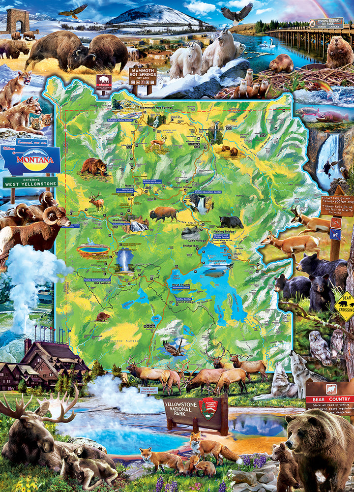 Puzzle Masterpieces: 1000 Piece National Parks - Yellowstone