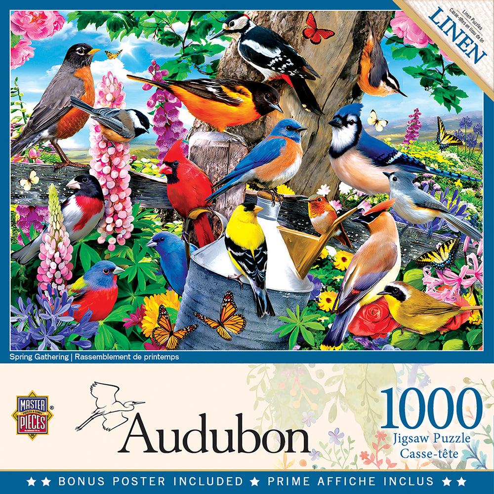 Puzzle Masterpieces: 1000 Piece Audubon - Spring Gathering