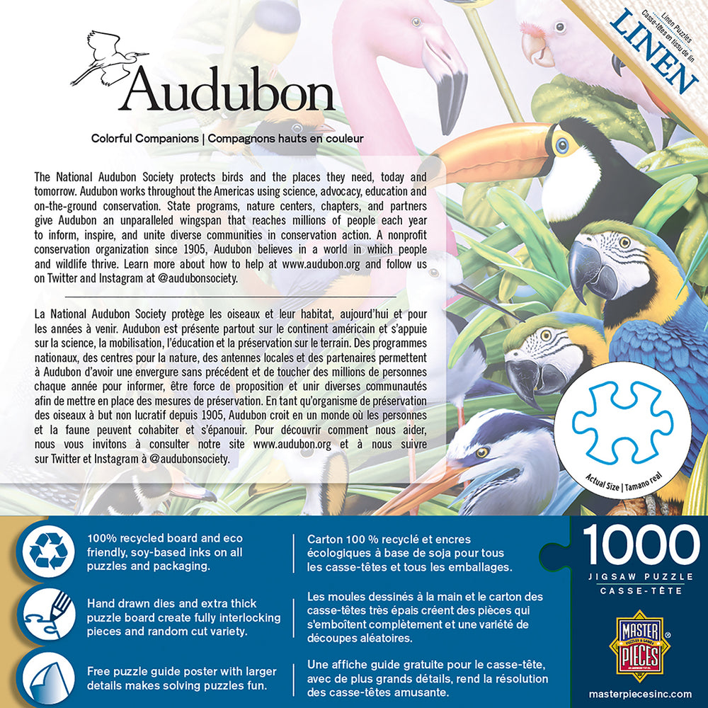 Puzzle Masterpieces: 1000 Piece Audubon - Colorful Companions