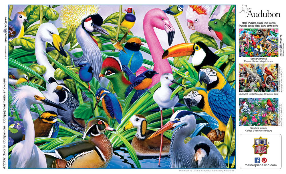 Puzzle Masterpieces: 1000 Piece Audubon - Colorful Companions