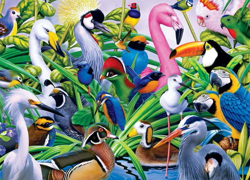 Puzzle Masterpieces: 1000 Piece Audubon - Colorful Companions
