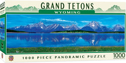 Puzzle Masterpieces: 1000 Piece Panoramic American Vistas - Grand Tetons