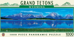 Puzzle Masterpieces: 1000 Piece Panoramic American Vistas - Grand Tetons