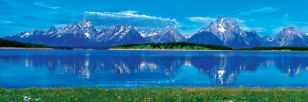 Puzzle Masterpieces: 1000 Piece Panoramic American Vistas - Grand Tetons