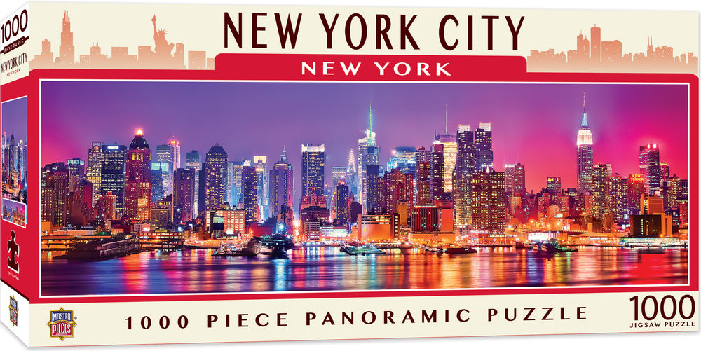Puzzle Masterpieces: 1000 Piece Panoramic American Vistas - New York
