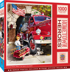Puzzle Masterpieces: 1000 Piece Hometown Heroes - Firehouse Dreams