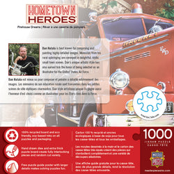 Puzzle Masterpieces: 1000 Piece Hometown Heroes - Firehouse Dreams