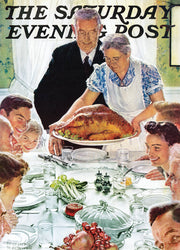 Puzzle Masterpieces: 1000 Piece Saturday Evening Post - Freedom from Want