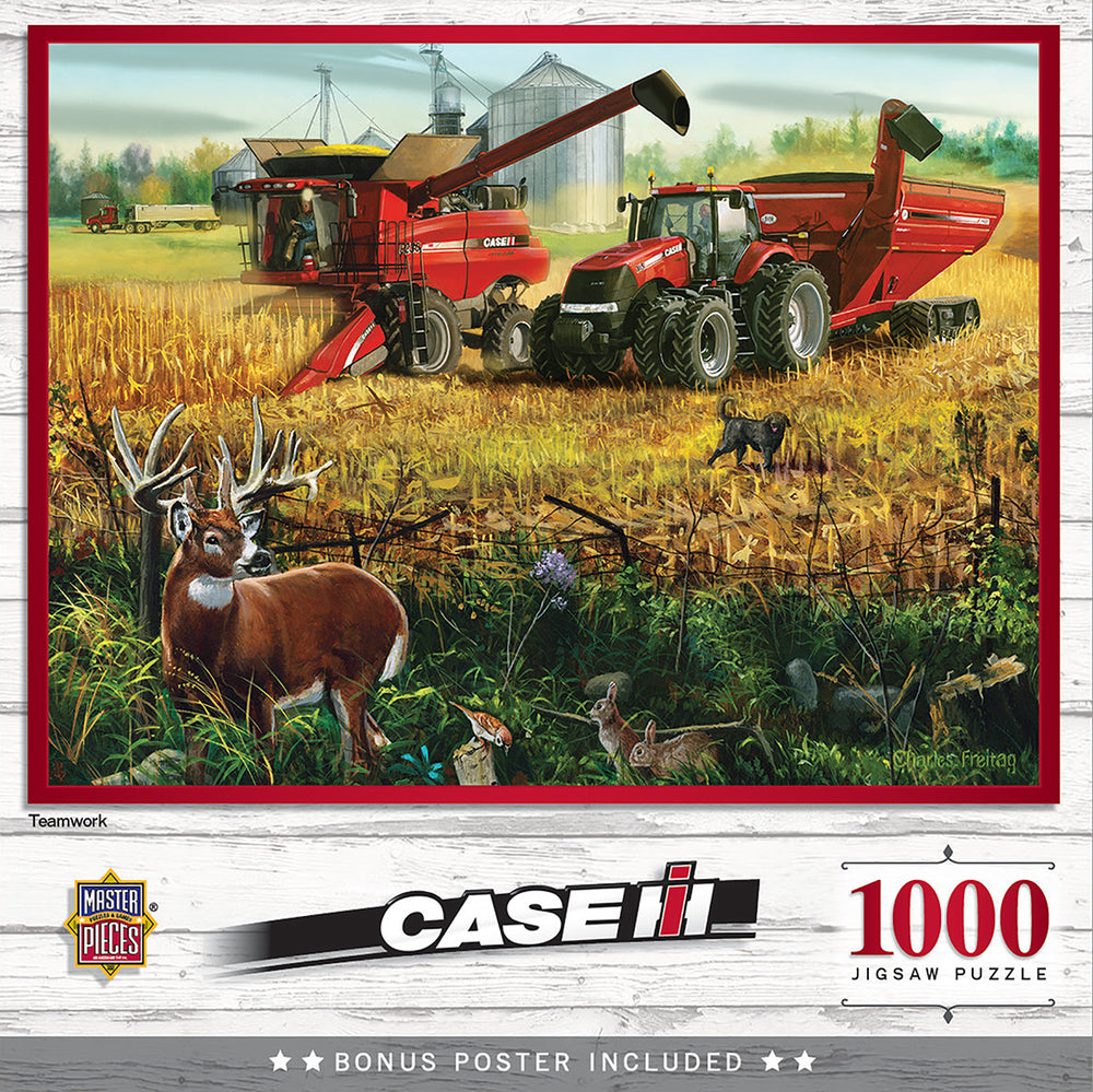 Puzzle Masterpieces: 1000 Piece Farmall Case IH - Teamwork