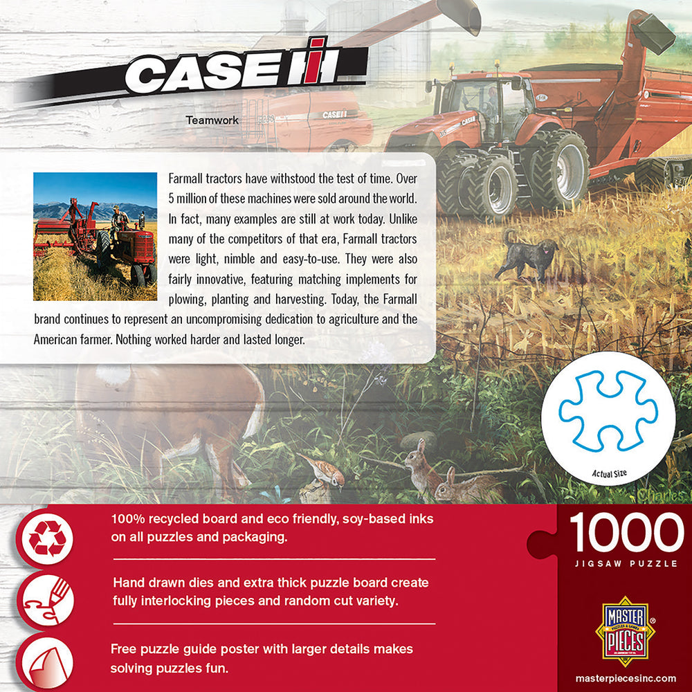 Puzzle Masterpieces: 1000 Piece Farmall Case IH - Teamwork