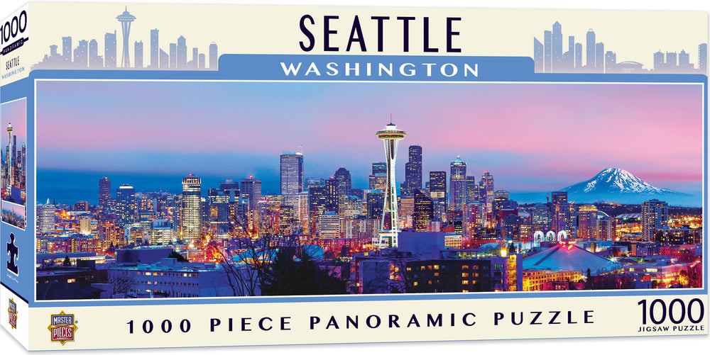 Puzzle Masterpieces: 1000 Piece Panoramic American Vistas - Seattle