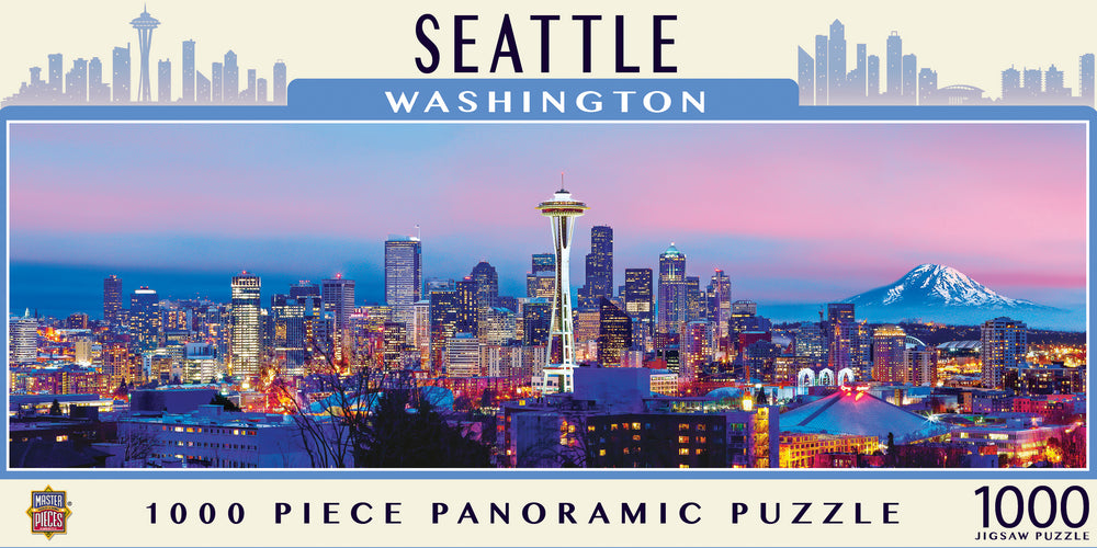 Puzzle Masterpieces: 1000 Piece Panoramic American Vistas - Seattle