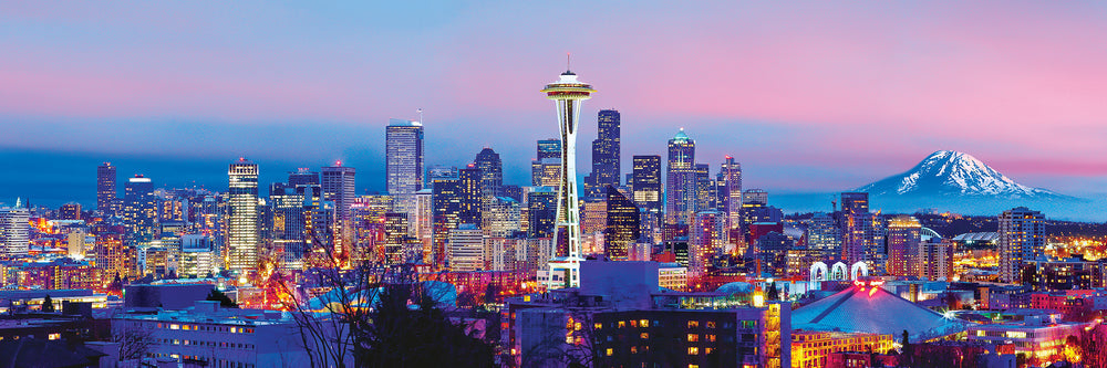 Puzzle Masterpieces: 1000 Piece Panoramic American Vistas - Seattle