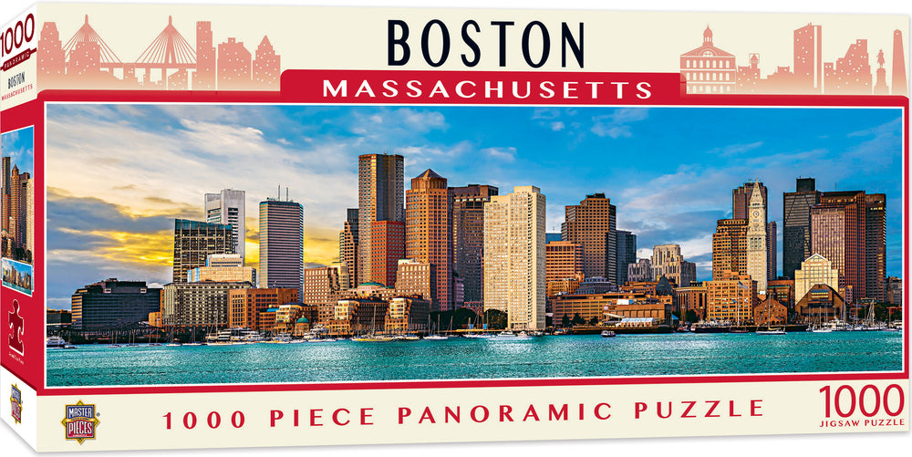 Puzzle Masterpieces: 1000 Piece Panoramic American Vistas - Boston