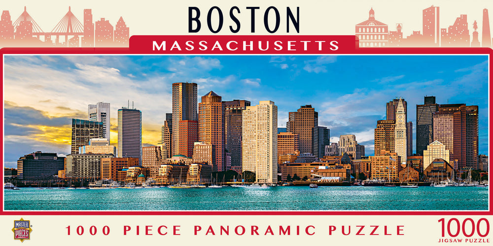 Puzzle Masterpieces: 1000 Piece Panoramic American Vistas - Boston